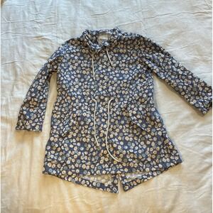 Madewell Women's Jacket Med Multi French Floral Cottage Core Raincoat Snatched